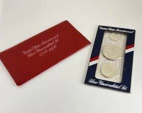 Brilliant Uncirculated 1776-1976 Bicentennial 3 Coin Silver Set in Original Mint Packaging