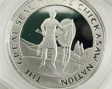 26 Grams .999 Pure Silver Round "Sovereign Nation of the Chickasaw Nation" Gem Condition
Item Condition: On Premise Guarantee