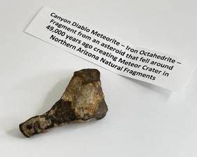 Genuine 49,000 Year old Canyon Diablo Meteorite Fragment from Meteor Crater in Northern Arizona