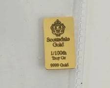 Scottsdale Mint 1/100th Ounce .9999 Gold Prepper Bar