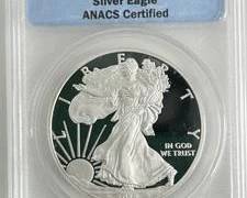 2012 W Proof American Silver Eagle ANACS PR70 DCAM Perfect Gem Proof Condition