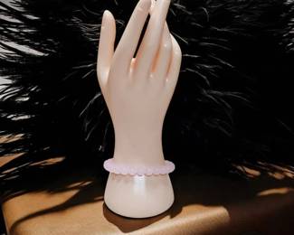 Soft Blush Rose Quartz Bracelet Classic Positive Energy Healing Bracelet 