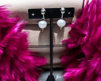 Freshwater Baroque Pearl Drop Earrings