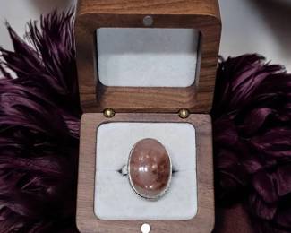 Sweet Serenity Strawberry Quartz Ring Size 8  Opens The Heart To A Deep Connection