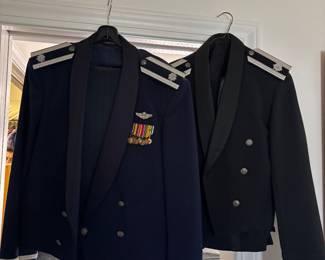 vintage United States Air Force Officer Mess Dress uniforms
