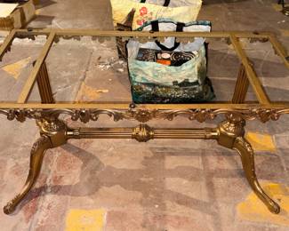 Louis XV gilded console table, no glass