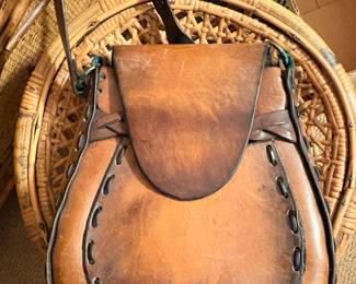 Hand tooled 1970s Boho bag