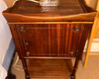 Antique mahogany bedside table