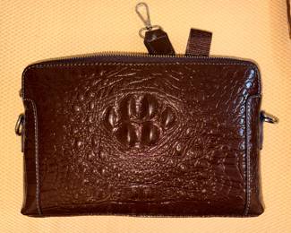 Genuine crocodile clutch purse