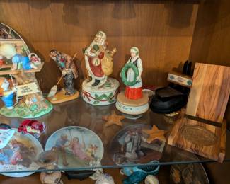 Vintage Christmas porcelain figurines 