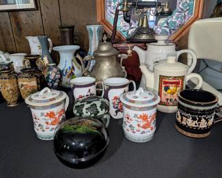 lots of tea cups