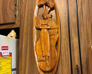 Lots of artwork in the kitchen as well