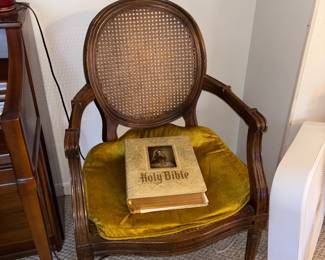 Antique chair and bible