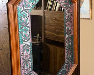Gorgeous stained glass mirror
