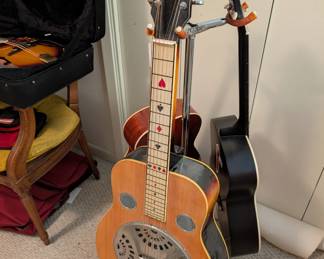 Gretsch Sho-Bro square-neck resonator guitar, manufactured in the early 1970s in collaboration with Sho-Bud
