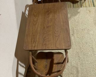 C112 - $40. Childs Table & 2 Chairs. Measures 26" x 20" x 21" tall. 