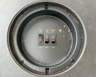 C73 - $50. Electric Fireplace. Measures 23" wide x 14" deep x 28.25" tall. 