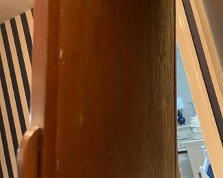 C122 - $150. Antique Chippendale Mirror. Mirror has been replaced and features a beveled edge replacement. Measures 22" wide x 35.75" tall. 