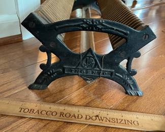 C80 - $120. Antique Ingento Plate Glass Negative Drying Rack (Old Film Photos). Measures 24.5" x 9.25" x 6.25". 