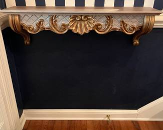 C105 - $40. Wall Shelf. Measures 35.25" wide x 8.25" deep x 10.5" tall. 