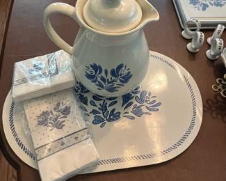 C15 - $300. Large Collection of Pfaltzgraff Yorktowne Stoneware. Has been used almost daily and so the basic pieces do show wear / use. Would prefer to sell all together but will split if there is interest. 