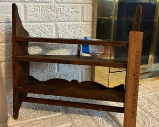 C101 - $30. Wooden Wall Cabinet. Measures 15.25" wide x 6.75" deep x 15.25" tall. 