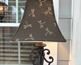 C72 - $20. Hancock Fabrics Table Lamp. Measures 27" tall. 