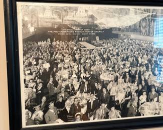 C91 - $40. 1949 Photographers Association Meeting Framed Photo. 