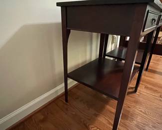 C3 - $500. Craftique Nightstand PAIR. Measures 23" wide x 19" deep x 29" tall. Drawers slide easily. Minor signs of wear from age. Very good condition!