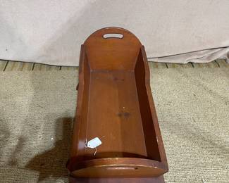 C114 -  $30. Homemade Babydoll Cradle. 