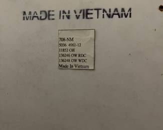 C123 - $125. Measures 42" wide x 20" deep x 64" tall. 