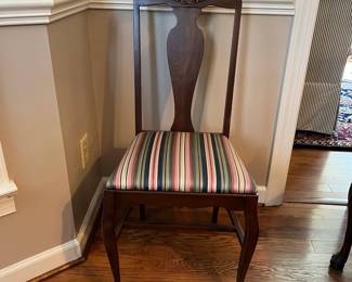 C18 - $60 PAIR of Dining Chairs. Measures 18" wide x 16.5" deep x 40" tall. 
