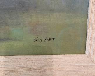C59 - $50. Original Painting signed "Betty Walker". Measures 27" x 21.25" framed. 