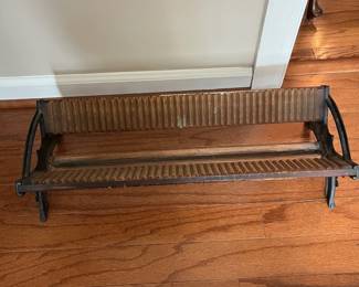 C80 - $120. Antique Ingento Plate Glass Negative Drying Rack (Old Film Photos). Measures 24.5" x 9.25" x 6.25". 