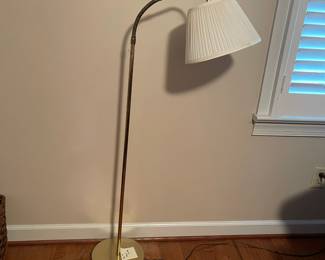C38 - $30. Adjustable Brass Floor Lamp. 