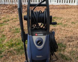 C162 - $70. Campbell Hausfeld 1800 PSI Electric Pressure Washer. Model PW183500AV. 
