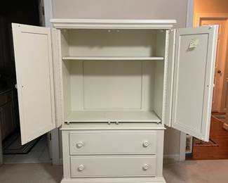 C123 - $125. Measures 42" wide x 20" deep x 64" tall. 