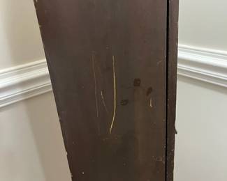 C121 - $75. Sessions Clock. Electric Westminster Chime. #326. Measures 13.75" wide x 9" deep x 67" tall. Battery operated. 