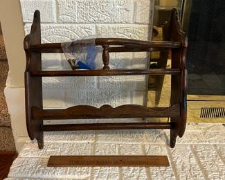 C101 - $30. Wooden Wall Cabinet. Measures 15.25" wide x 6.75" deep x 15.25" tall. 