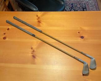 C85 - $30. Spalding Hickory Shaft Robert T. Jones #7 & #8 Irons. 