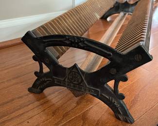 C80 - $120. Antique Ingento Plate Glass Negative Drying Rack (Old Film Photos). Measures 24.5" x 9.25" x 6.25". 