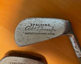 C85 - $30. Spalding Hickory Shaft Robert T. Jones #7 & #8 Irons. 