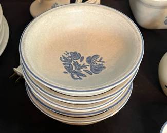 C15 - $300. Large Collection of Pfaltzgraff Yorktowne Stoneware. Has been used almost daily and so the basic pieces do show wear / use. Would prefer to sell all together but will split if there is interest. 