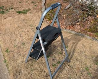 C171 - $25. Rubbermaid 3 Step Folding Stool. Model RM-3W. 