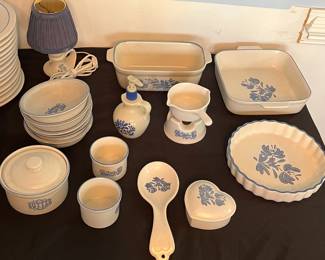 C15 - $300. Large Collection of Pfaltzgraff Yorktowne Stoneware. Has been used almost daily and so the basic pieces do show wear / use. Would prefer to sell all together but will split if there is interest. 