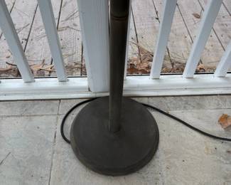 C71 - $40. Outdoor Electric Post Lamp with 2 Light Modes. Measures 70" tall. 