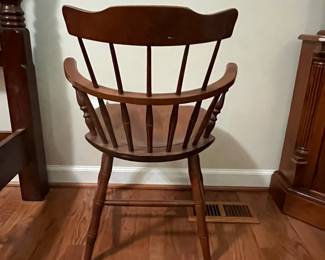 C93 - $60. Windsor Chair. Measures 21.25" wide x 16.75" deep x 31.5" tall. 17" Floor to Seat. 