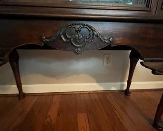 C14 - $250. Vintage China Cabinet. Measures 44" wide x 15" deep x 68" tall. 