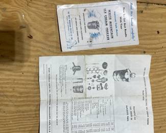 C120 - $20. White Mountain Electric Ice Cream Freezer. Measures 11" wide x 26" tall. 