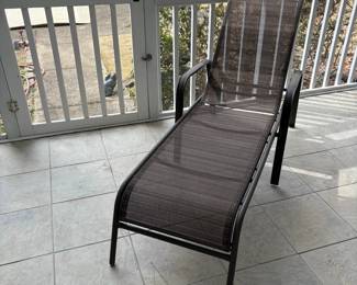 C27 - $30. Single Chaise Lounge Chair. Measures 21" wide x 72" deep x 14" tall. 